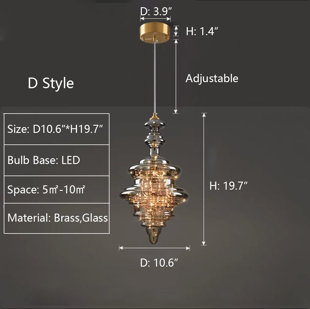 Suspension Moderne en Verre et Laiton – Éclairage Élégant pour Salon et Cuisine