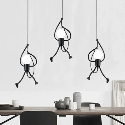 Suspension Lumineuse en Forme de Poupée - Apportez de la Joie à Votre Intérieur