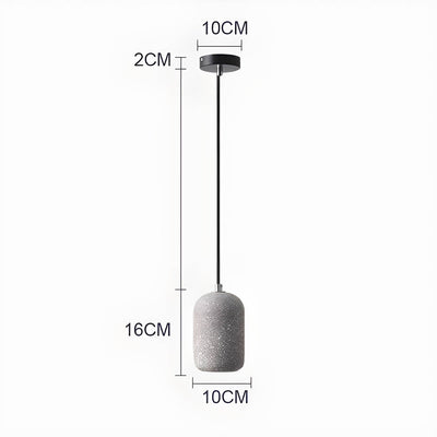 Lampe Pendante Ferro Industrielle en Zement et Verre - Éclairage Moderne pour Intérieur