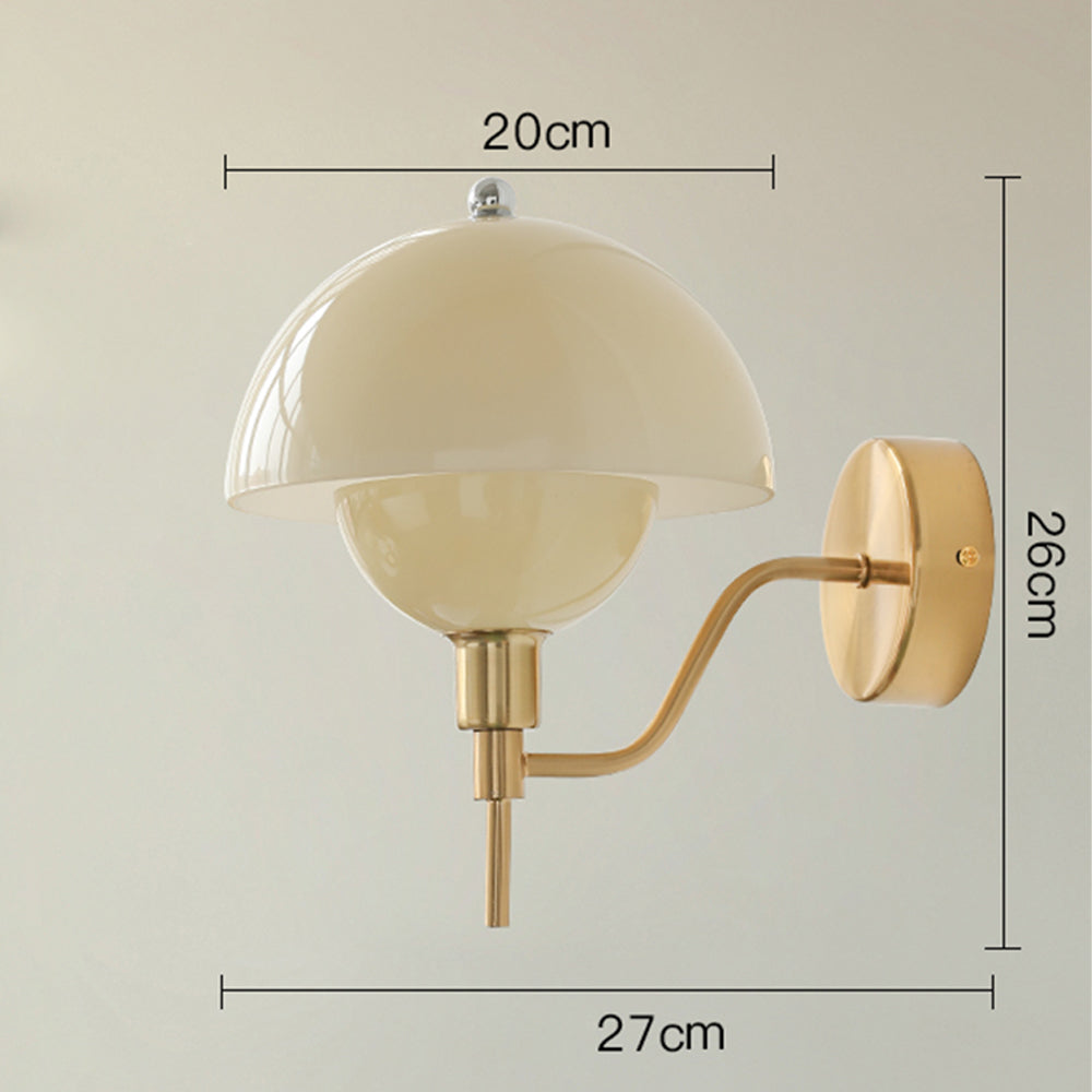 Applique Murale Design Champignon Crème – Élégance Naturelle et Ambiance Chaleureuse
