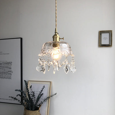Suspension en Cristal Transparent Raysis - Élégance et Raffinement