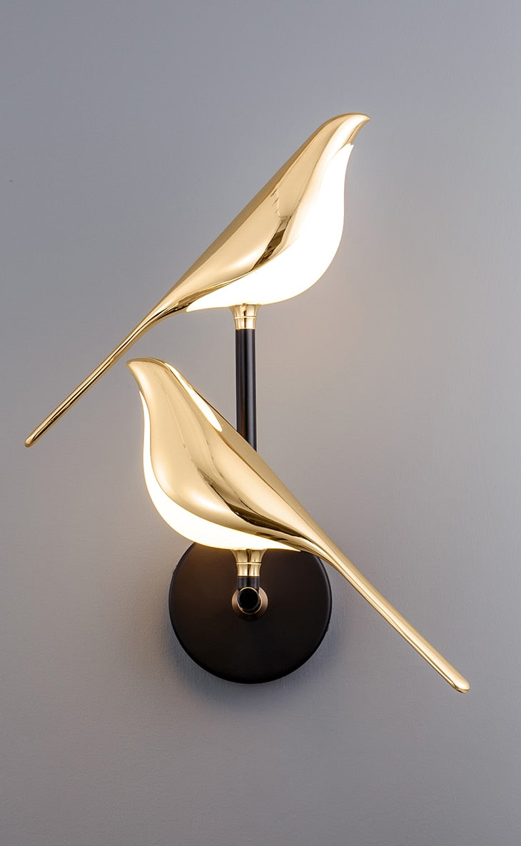 Lampe LED MrBird™ – Design Magnétique Moderne en Or, Table et Murale