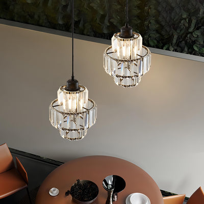 Lampe Plafonnier Cristal en Verre Fernando - Éclairage Élégant pour Hall et Lobby
