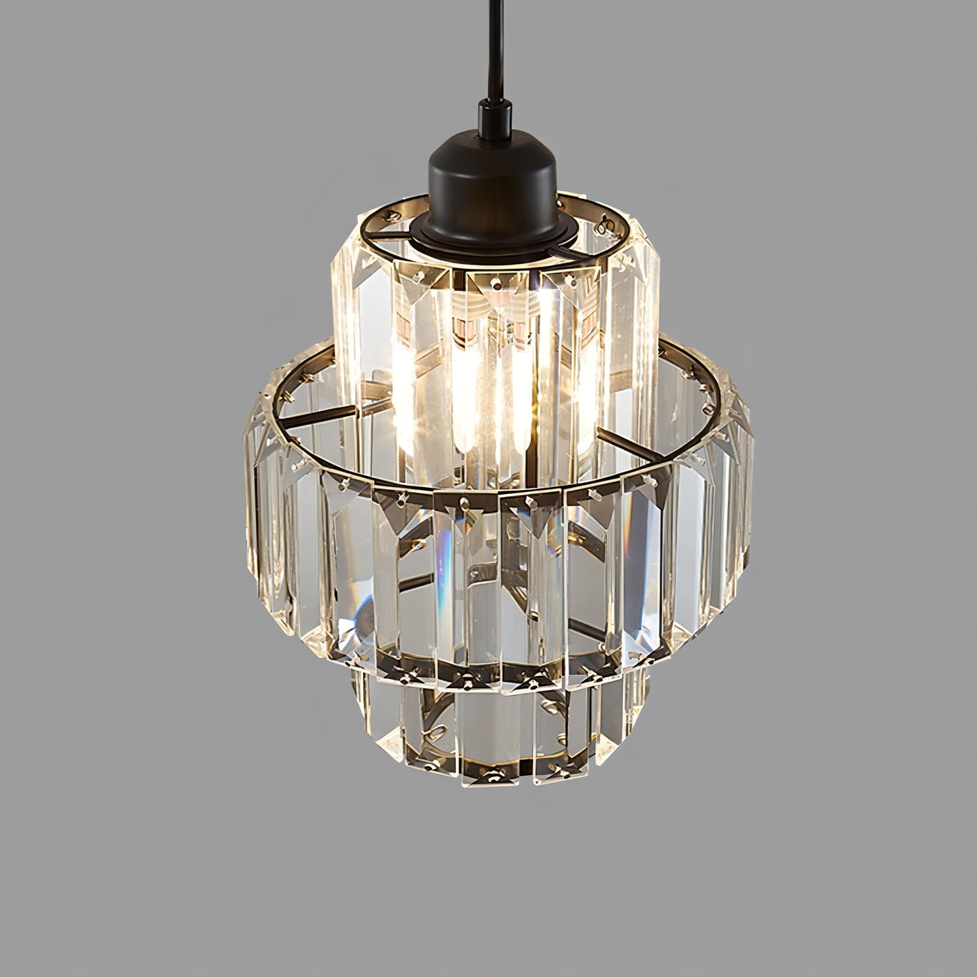 Lampe Plafonnier Cristal en Verre Fernando - Éclairage Élégant pour Hall et Lobby