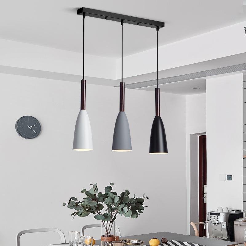 Suspension Scandinave Moderne à 3 Lumières – Design Contemporain avec Corps en Aluminium et Longueur Câble Ajustable