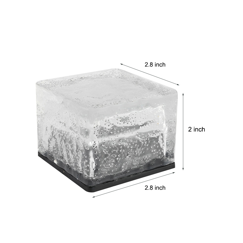 Lampe Solaire Carrée - Éclairage LED, Chargement Solaire, Multicolore