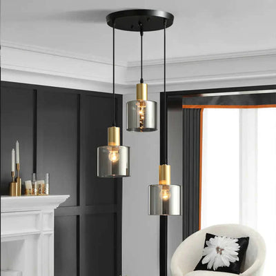 Lampe de Plafond Moderne avec 3 Anneaux – Éclairage Élégant pour Salle à Manger