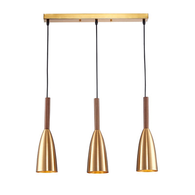 Suspension Scandinave Moderne à 3 Lumières – Design Contemporain avec Corps en Aluminium et Longueur Câble Ajustable