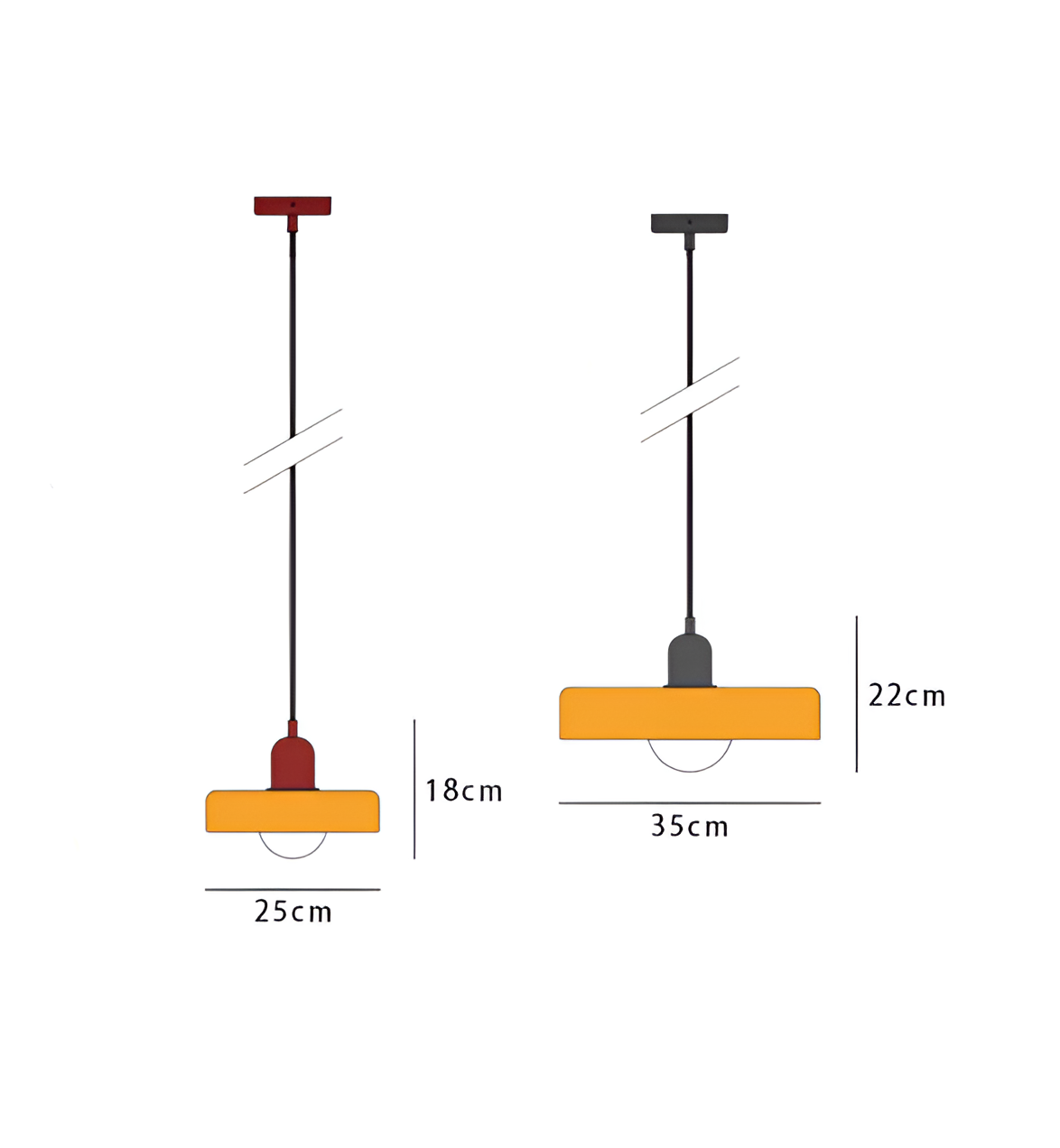 GlampGlow - Suspension luminaire en Verre Ajustable et Colorée, Applique Moderne