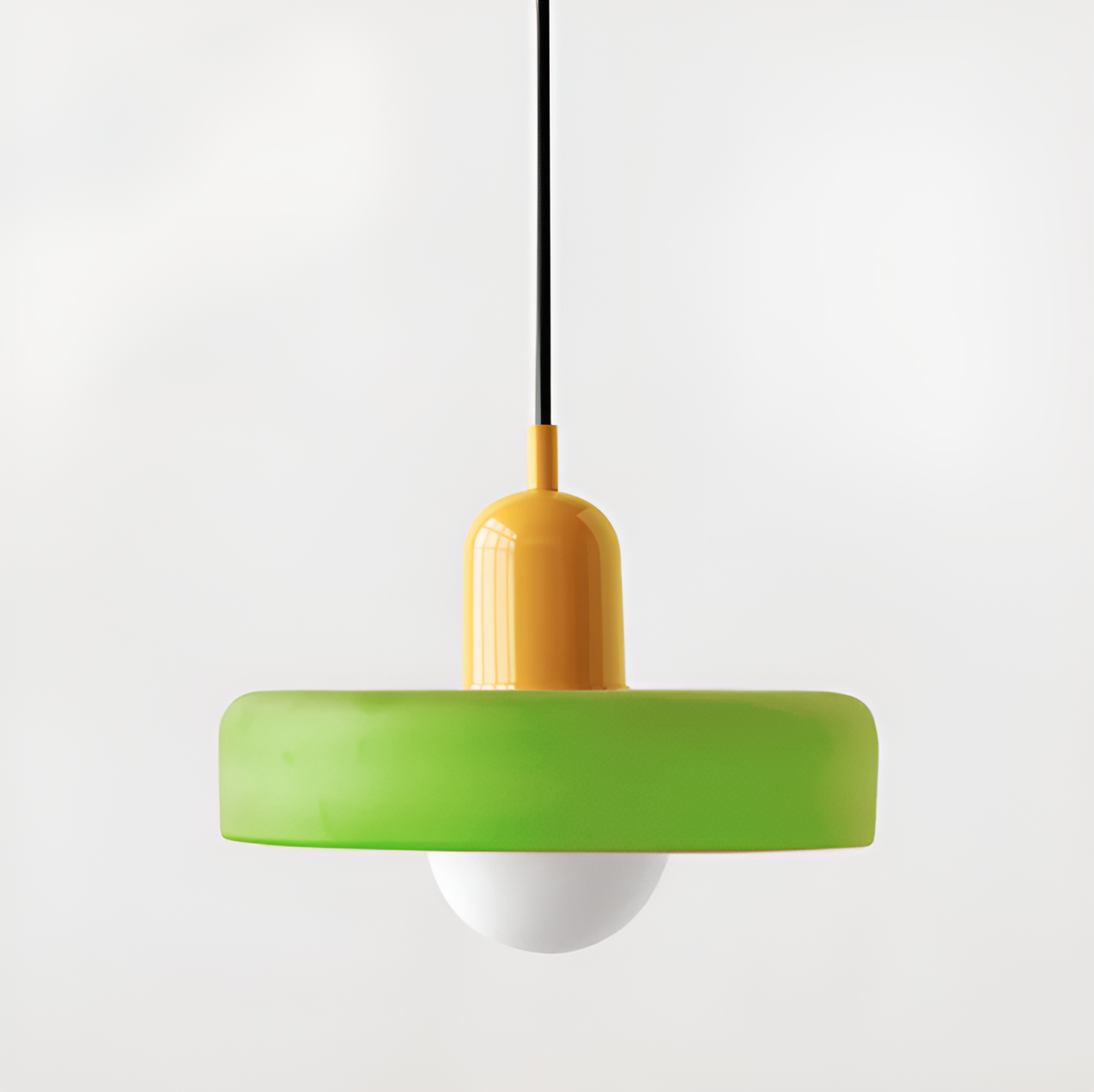 GlampGlow - Suspension luminaire en Verre Ajustable et Colorée, Applique Moderne