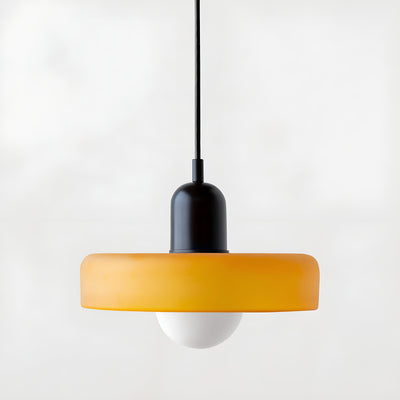 GlampGlow - Suspension luminaire en Verre Ajustable et Colorée, Applique Moderne