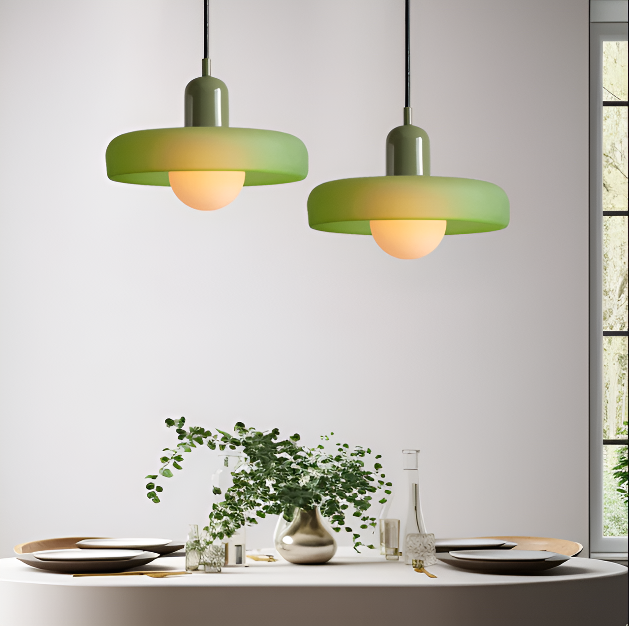 GlampGlow - Suspension luminaire en Verre Ajustable et Colorée, Applique Moderne