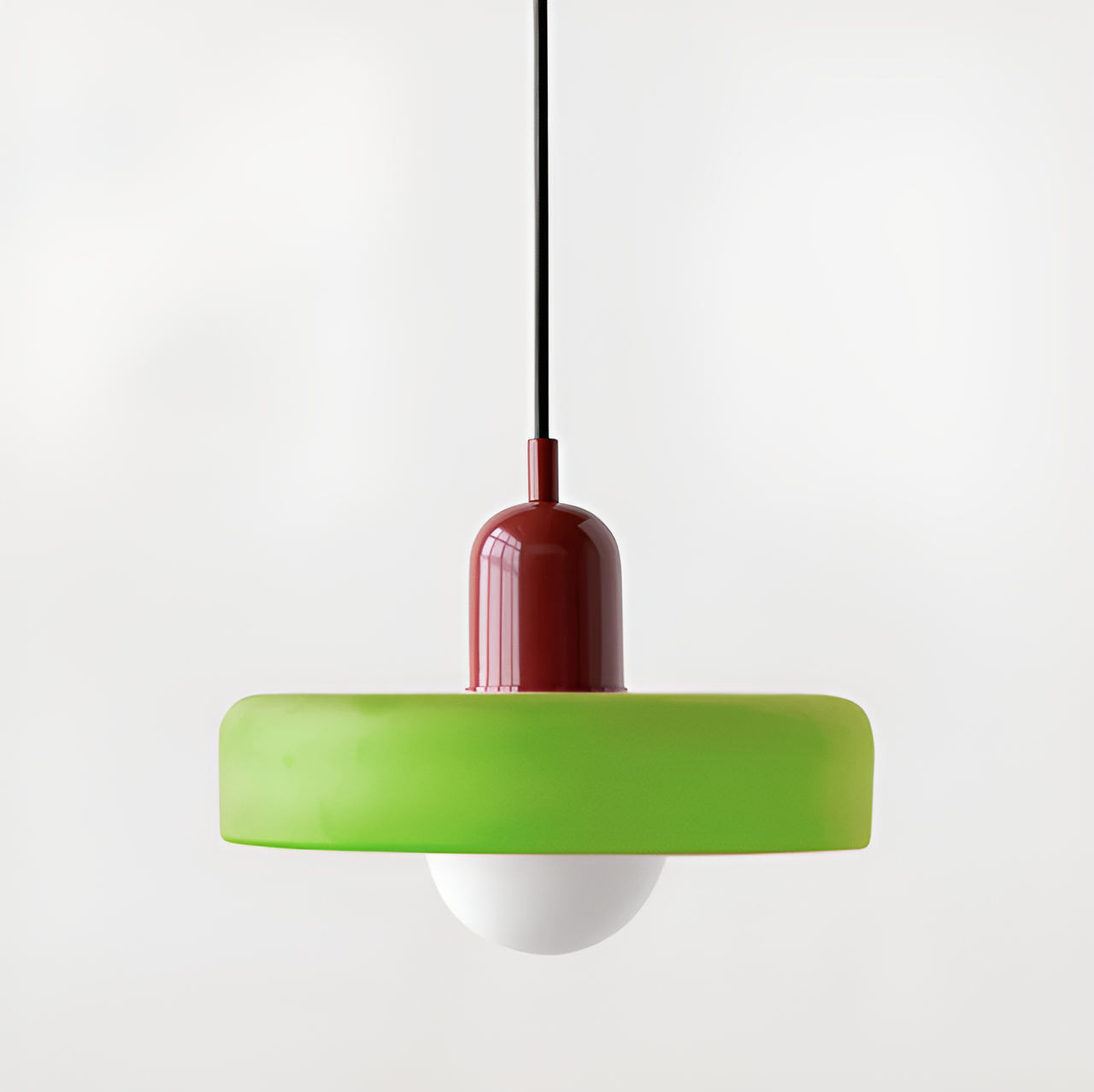 GlampGlow - Suspension luminaire en Verre Ajustable et Colorée, Applique Moderne