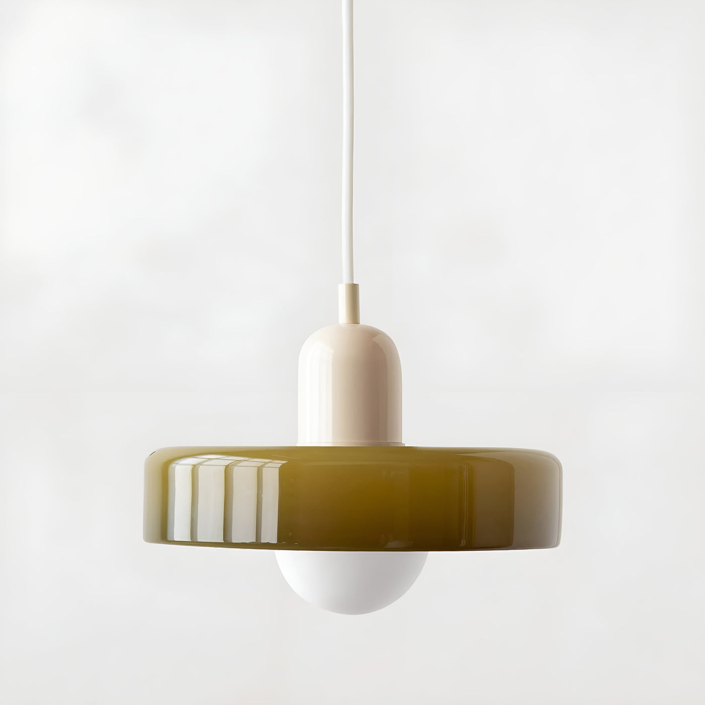 GlampGlow - Suspension luminaire en Verre Ajustable et Colorée, Applique Moderne