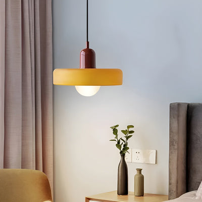 GlampGlow - Suspension luminaire en Verre Ajustable et Colorée, Applique Moderne