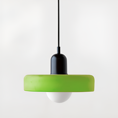 GlampGlow - Suspension luminaire en Verre Ajustable et Colorée, Applique Moderne