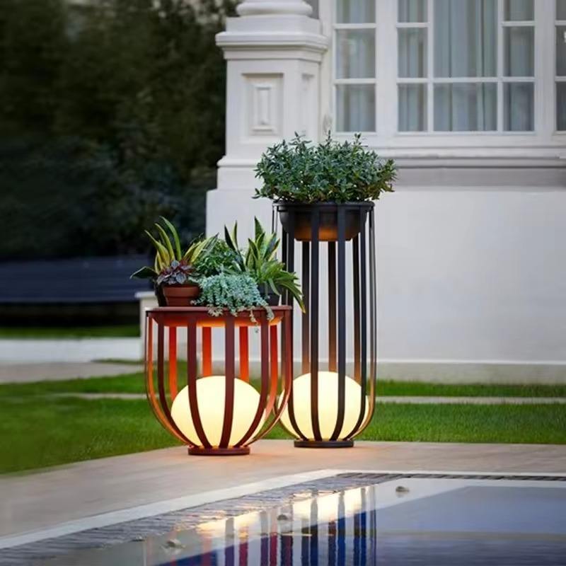 Lampe de Jardin Solaire LED Étanche – Éclairage Moderne et Écologique pour Extérieur