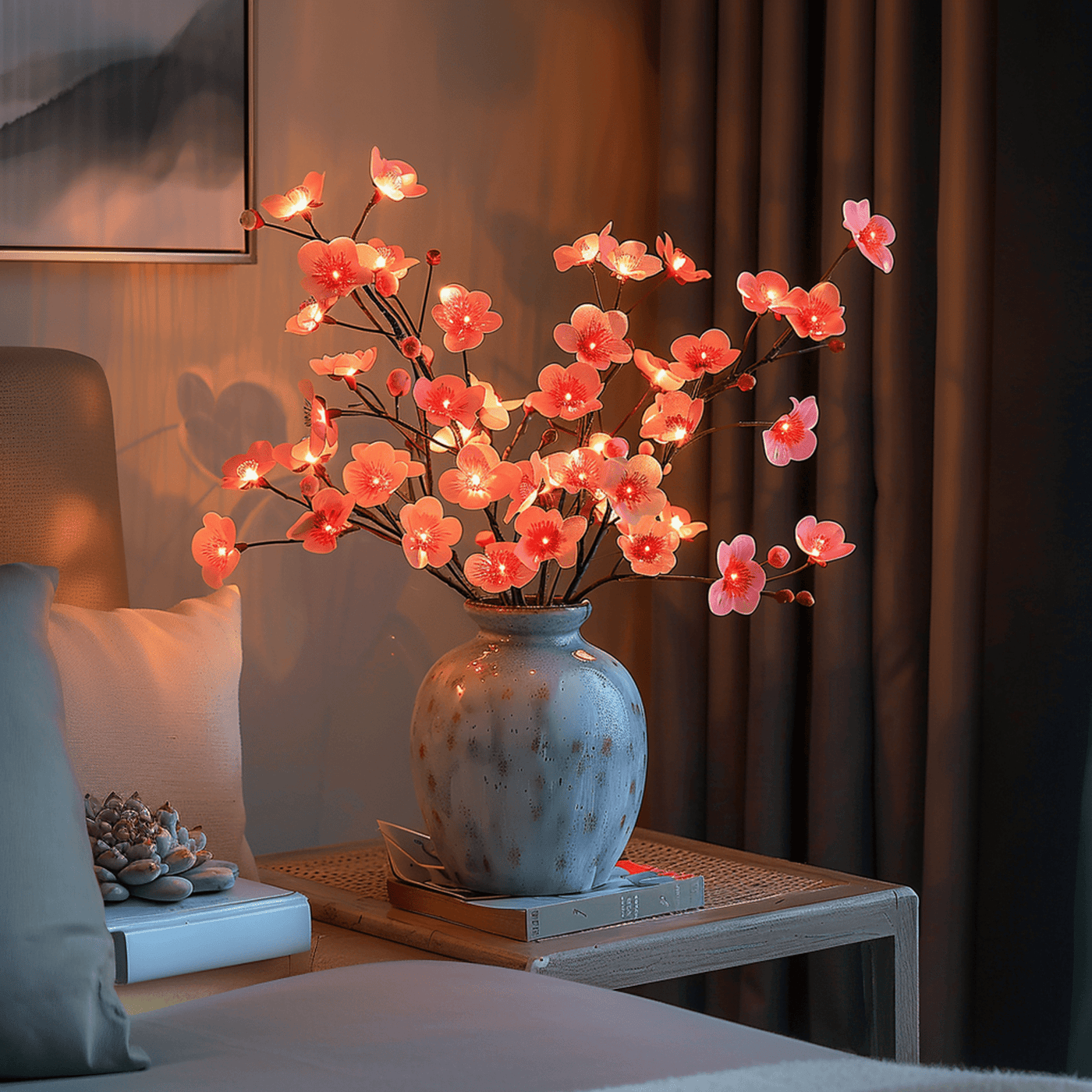 Branches d'Olivier Lumineuses avec LED - Éclairage Féérique pour une Décoration Élégante