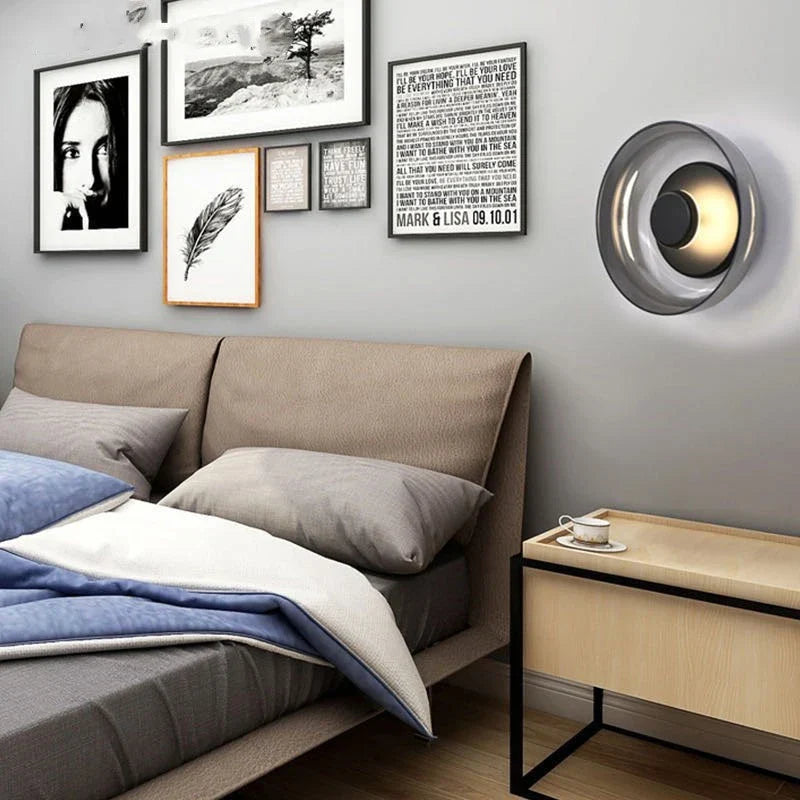 Applique Murale Nordic – Design Moderne Minimaliste en Verre et Pierre