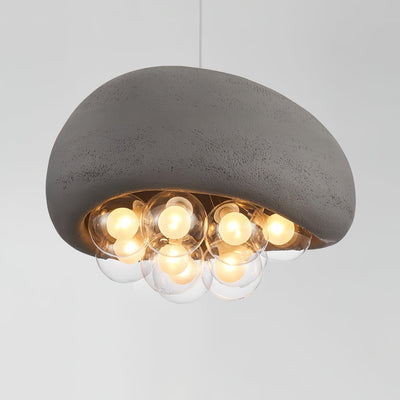 Suspension Khmara Bubbles – Lampe Moderne en Verre et Métal, Design Original