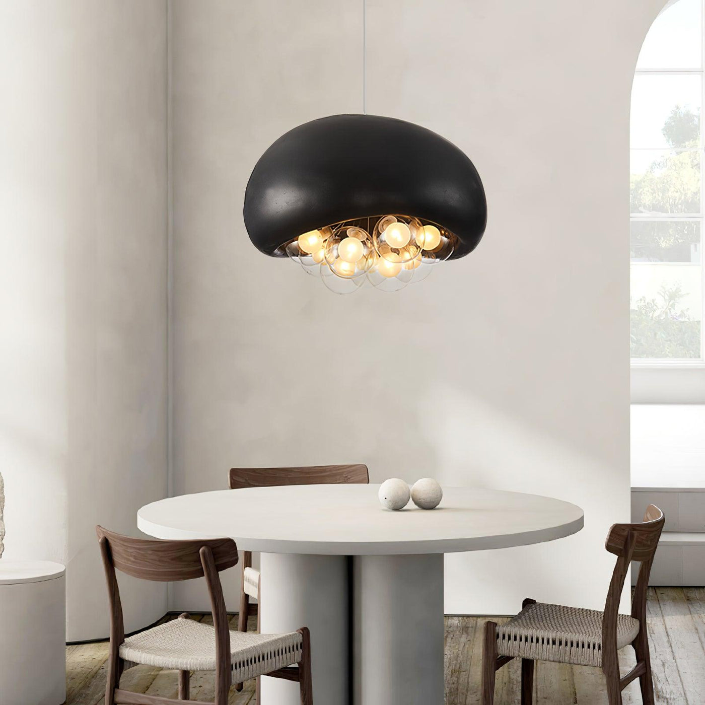 Suspension Khmara Bubbles – Lampe Moderne en Verre et Métal, Design Original