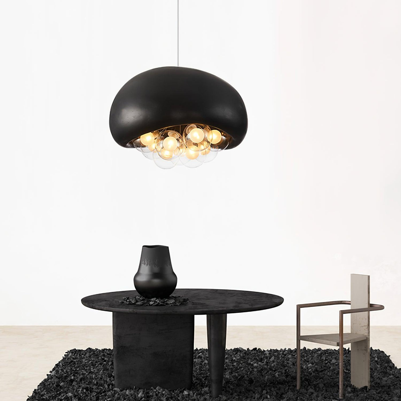 Suspension Khmara Bubbles – Lampe Moderne en Verre et Métal, Design Original