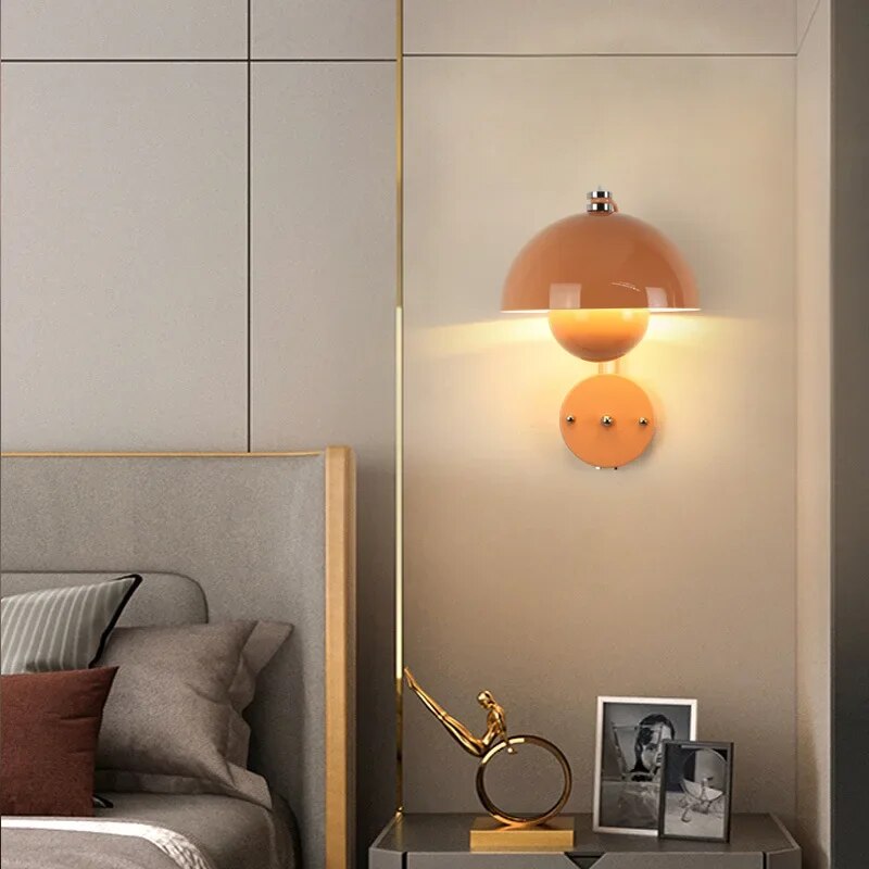 Auroraglo Lampe Murale Moderne - Design en Forme de Fleur, Éclairage LED, Idéale pour Chambre
