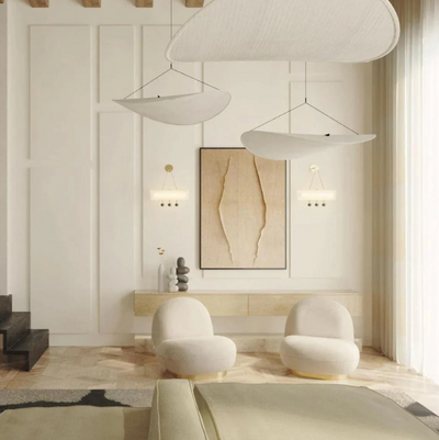 Lustre Suspendu ZenLume – Design Japandi & Ambiance Apaisante