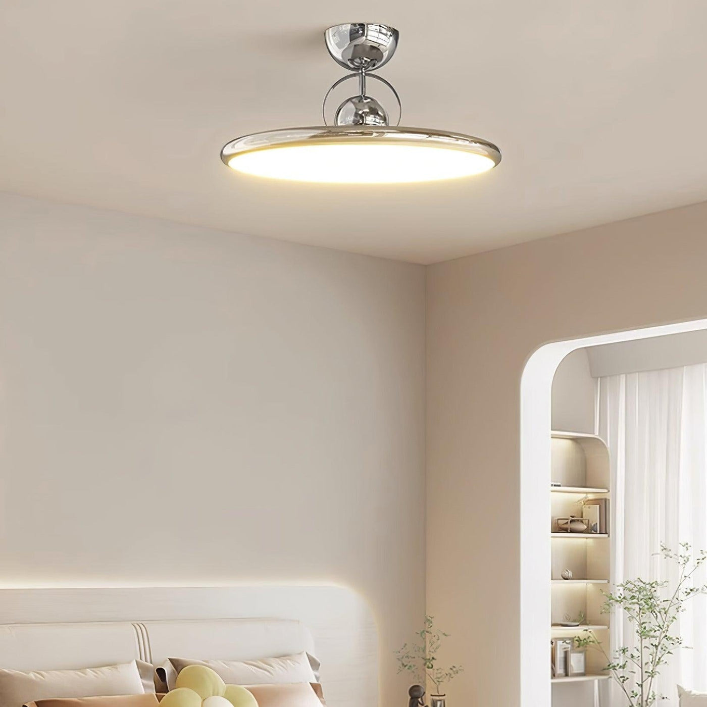 Plafonnier LED Moderne Letizia – Design Élégant en Acrylique et Métal, Éclairage Doux et Économe en Énergie