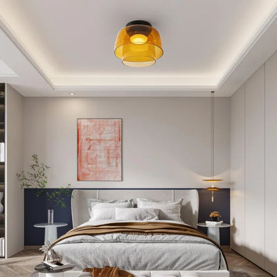 LuxeGlass - Lustre Médiéval de Plafond Luxe