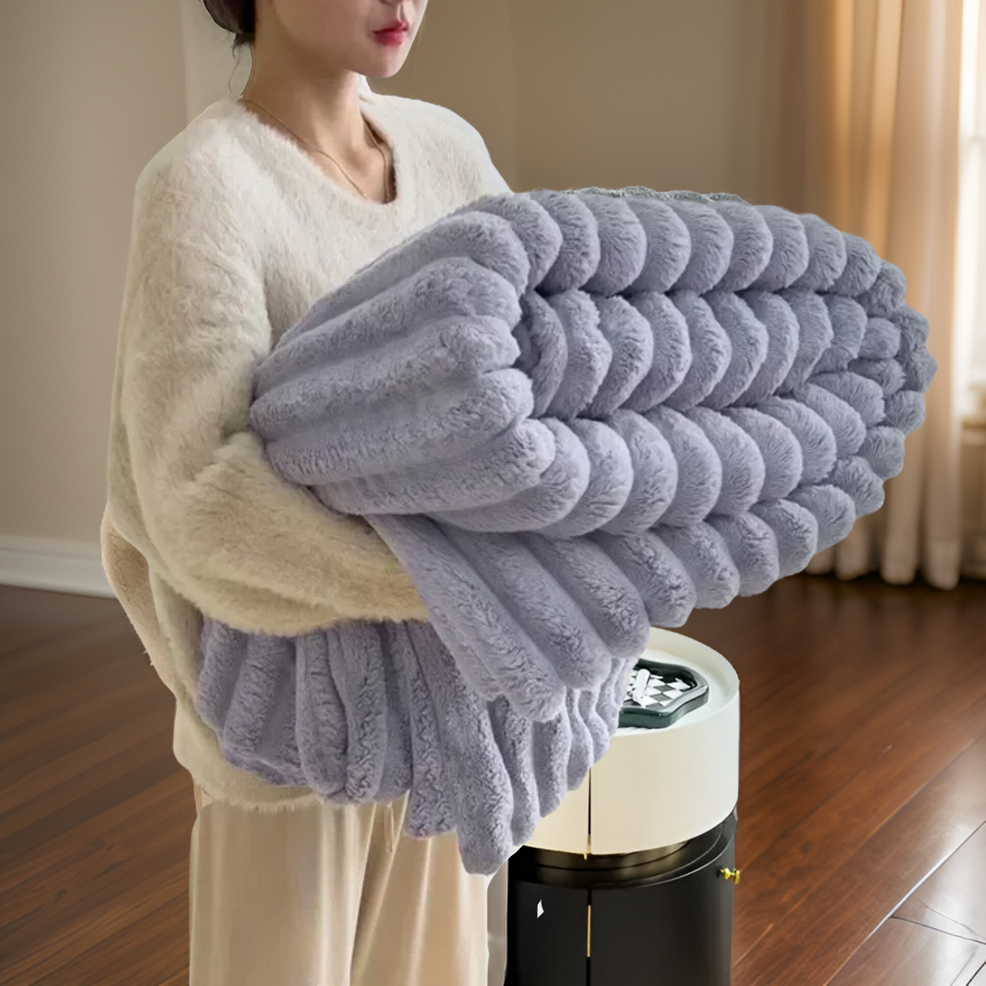 Plaid Douillet en Polaire Luxe pour Vos Moments de Confort
