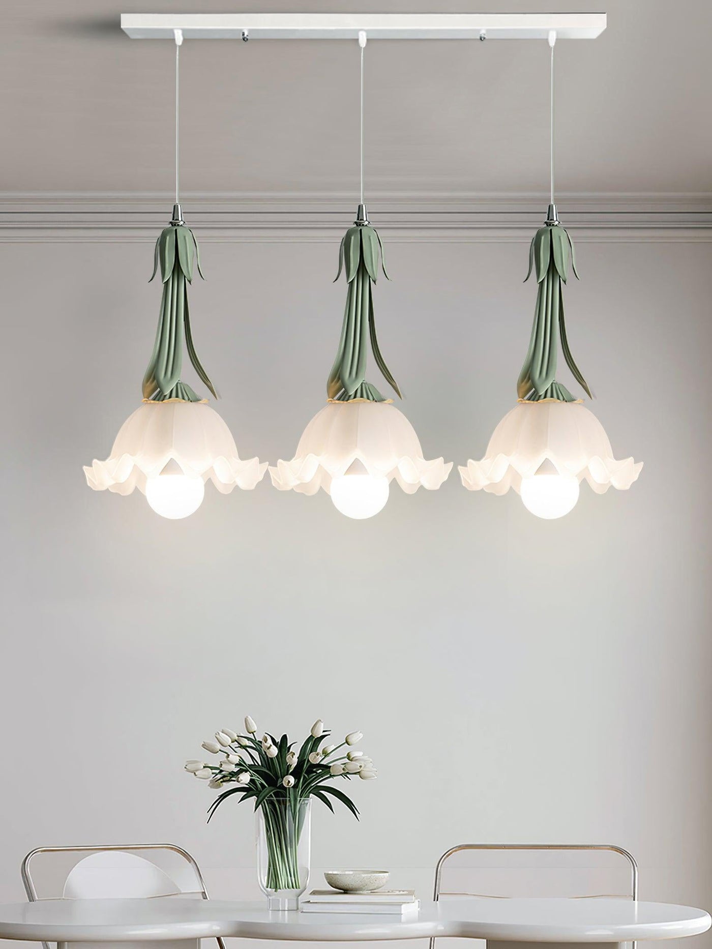 Suspension Maiglöckchen - Design Floral Élégant, Lueur Douce, LED, E27