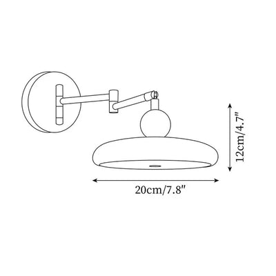 Lampe Murale Swing Arm Lola - Applique Moderne avec Bras Ajustable et LED Intégrée