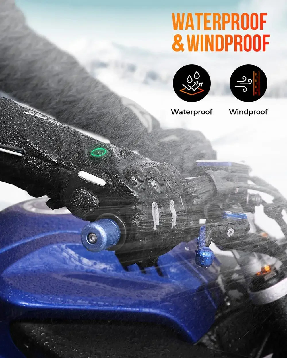 Gants Chauffants ThermoGrip – Rechargeables, Imperméables, Idéal pour l’Hiver et les Sports de Neige