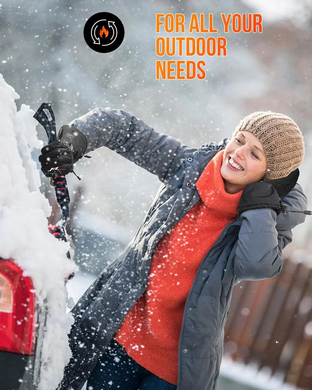Gants Chauffants ThermoGrip – Rechargeables, Imperméables, Idéal pour l’Hiver et les Sports de Neige