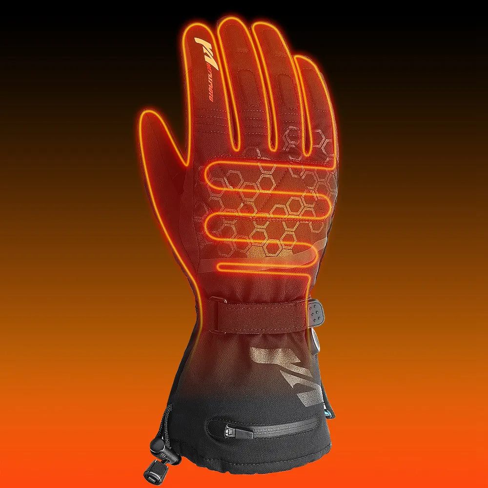 Gants Chauffants ThermoGrip – Rechargeables, Imperméables, Idéal pour l’Hiver et les Sports de Neige