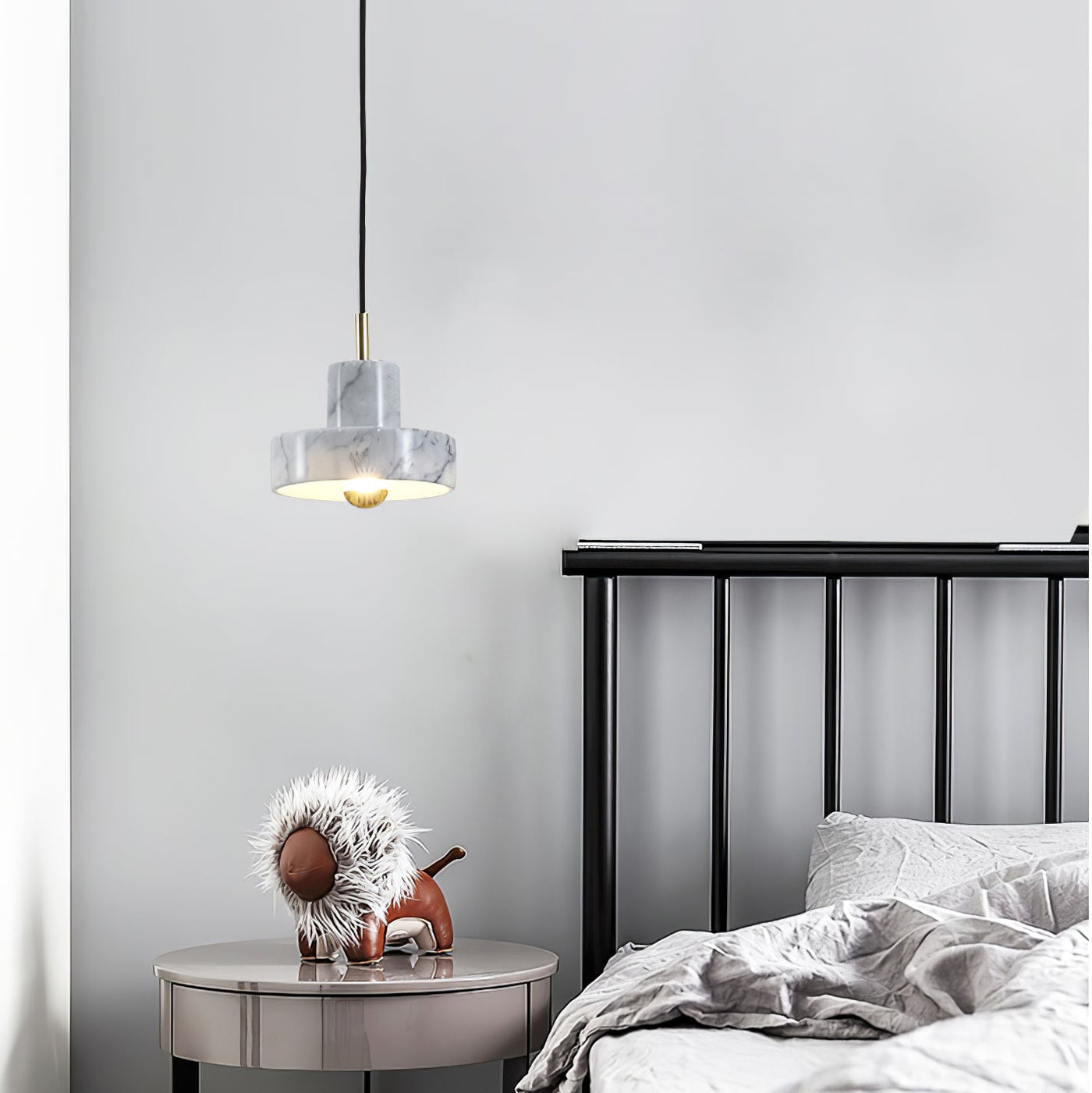 Suspension Marble Aura - Lampe Moderne en Marbre avec LED Intégrée