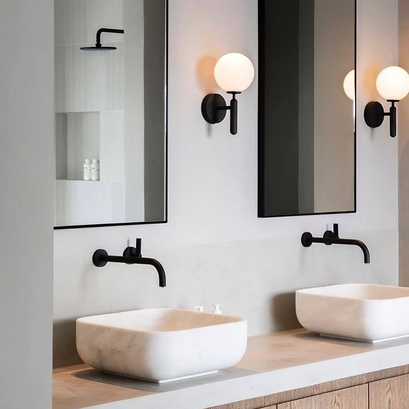 Lampe Scandiluxe LED – Design Minimaliste en Laiton et Verre pour Intérieur