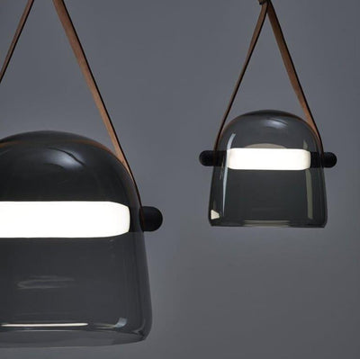 Suspension Mona Minimaliste en Métal et Verre - Éclairage LED Élégant pour Salon et Salle à Manger