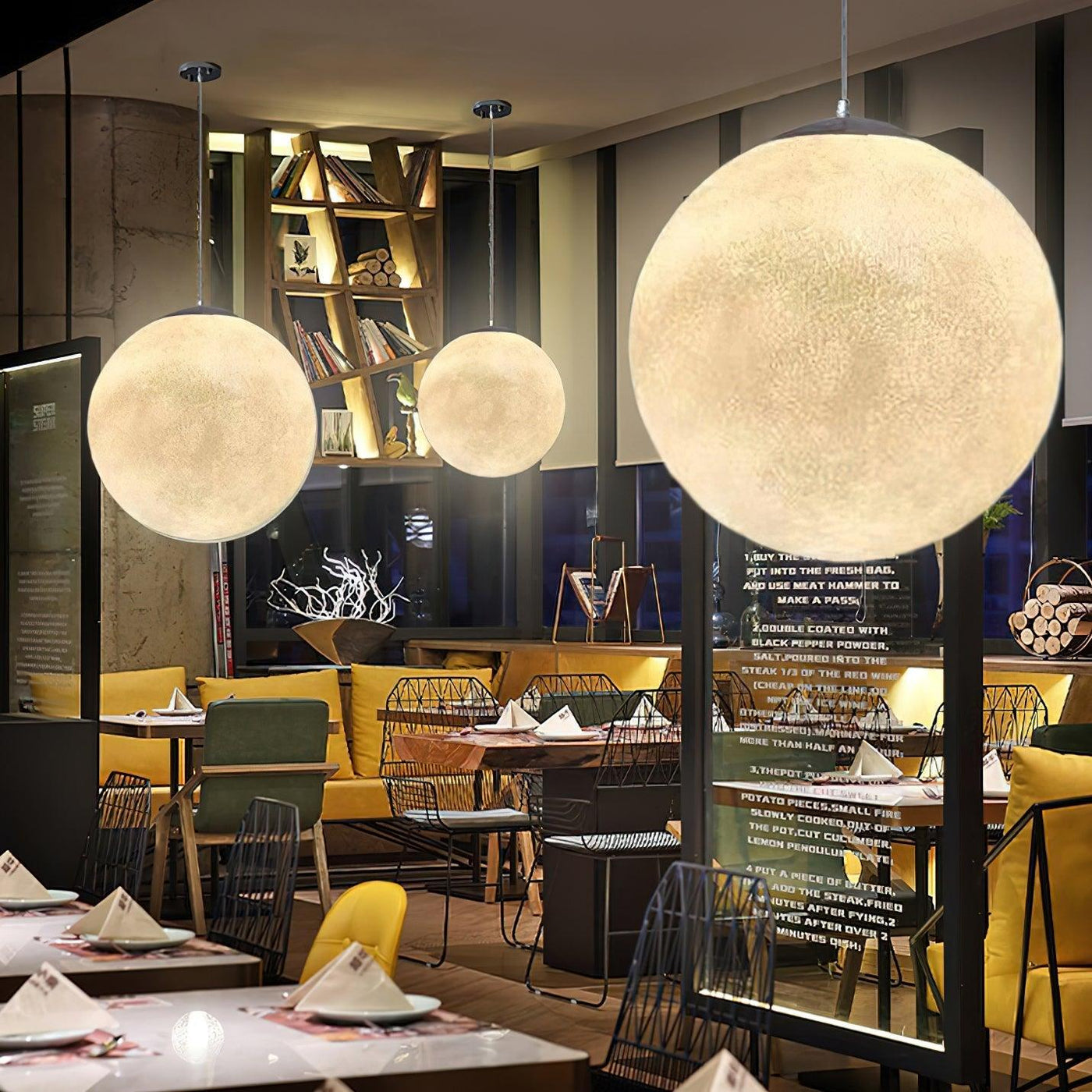 Suspension Moon LED – Éclairage Moderne et Apaisant, Design Élégant