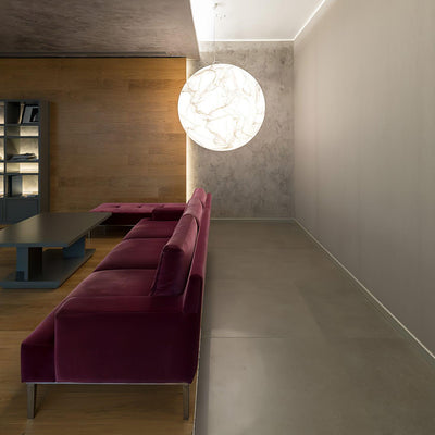 Suspension Mondseide en Soie Naturelle et Métal - Éclairage LED Élégant pour Salon et Chambre