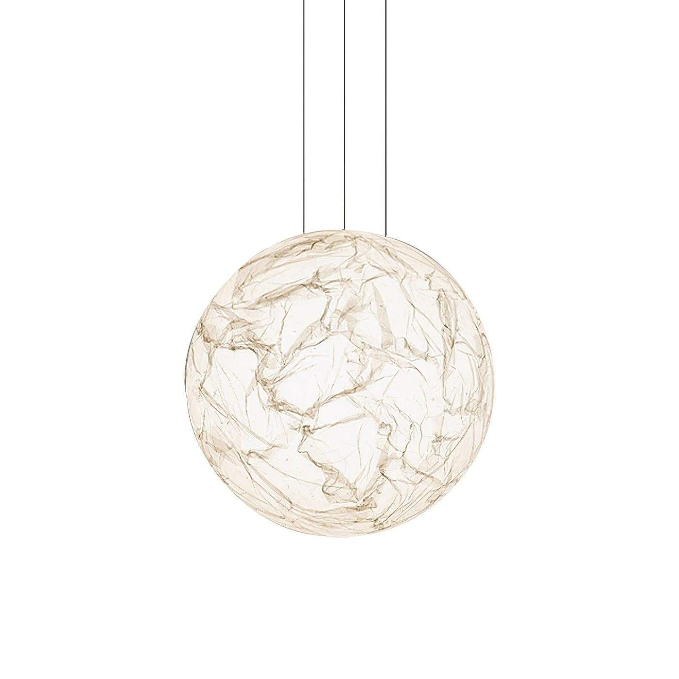 Suspension Mondseide en Soie Naturelle et Métal - Éclairage LED Élégant pour Salon et Chambre