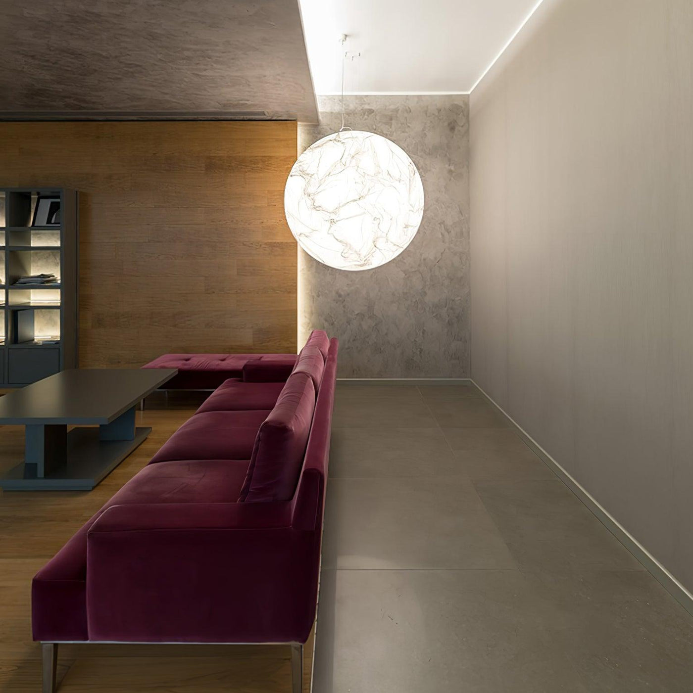 Suspension Mondseide en Soie Naturelle et Métal - Éclairage LED Élégant pour Salon et Chambre