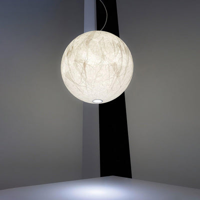 Suspension Mondseide en Soie Naturelle et Métal - Éclairage LED Élégant pour Salon et Chambre