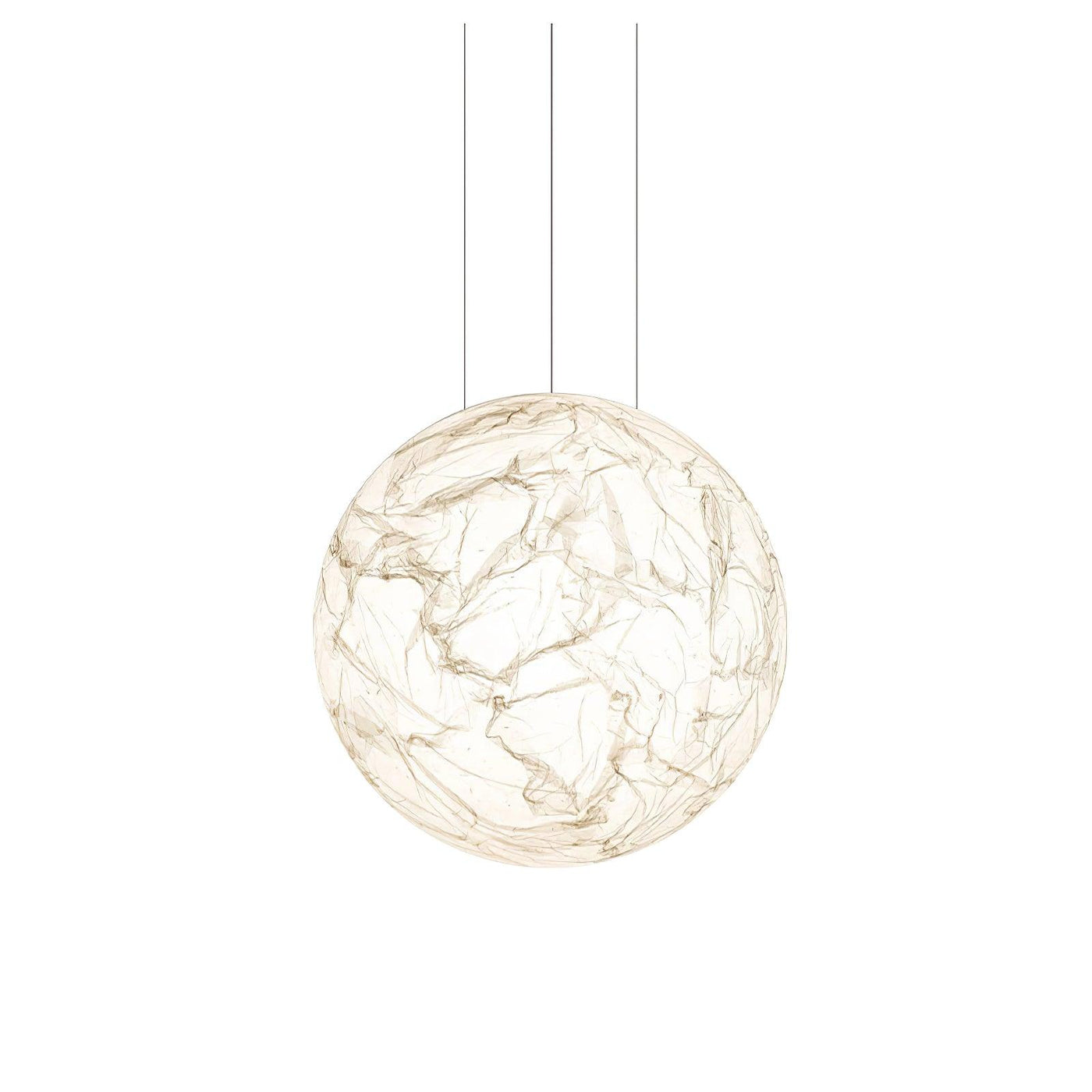 Suspension Mondseide en Soie Naturelle et Métal - Éclairage LED Élégant pour Salon et Chambre