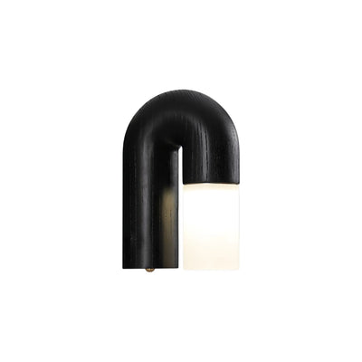 Applique Murale Arcus Wood - Lampe Moderne en Bois et Métal avec Lumière LED Intégrée