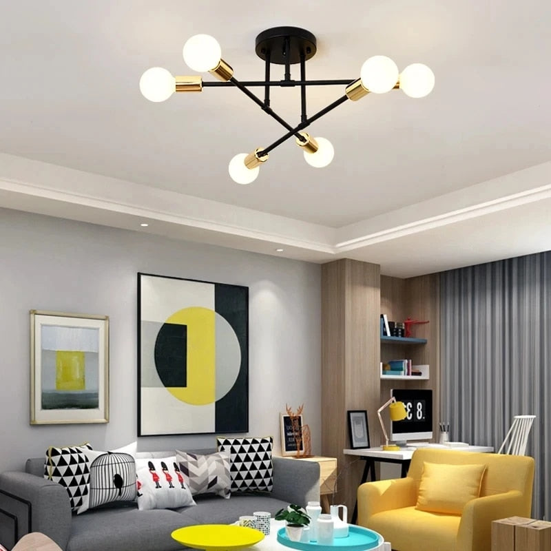Lampe Métallique Élégante avec Douille E27 – Design Moderne et Éclatante
