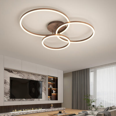Plafonnier Éléphant en Anneau LED - Luminaire Moderne Design Géométrique avec Éclairage Économe en Énergie