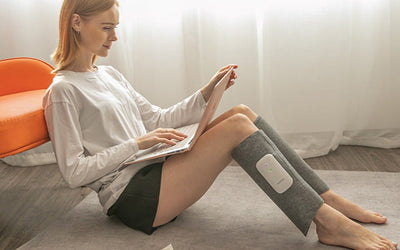 Appareil de Massage pour Jambes AirPulse – Compression d’Air, Chauffant, Sans Fil et Portable