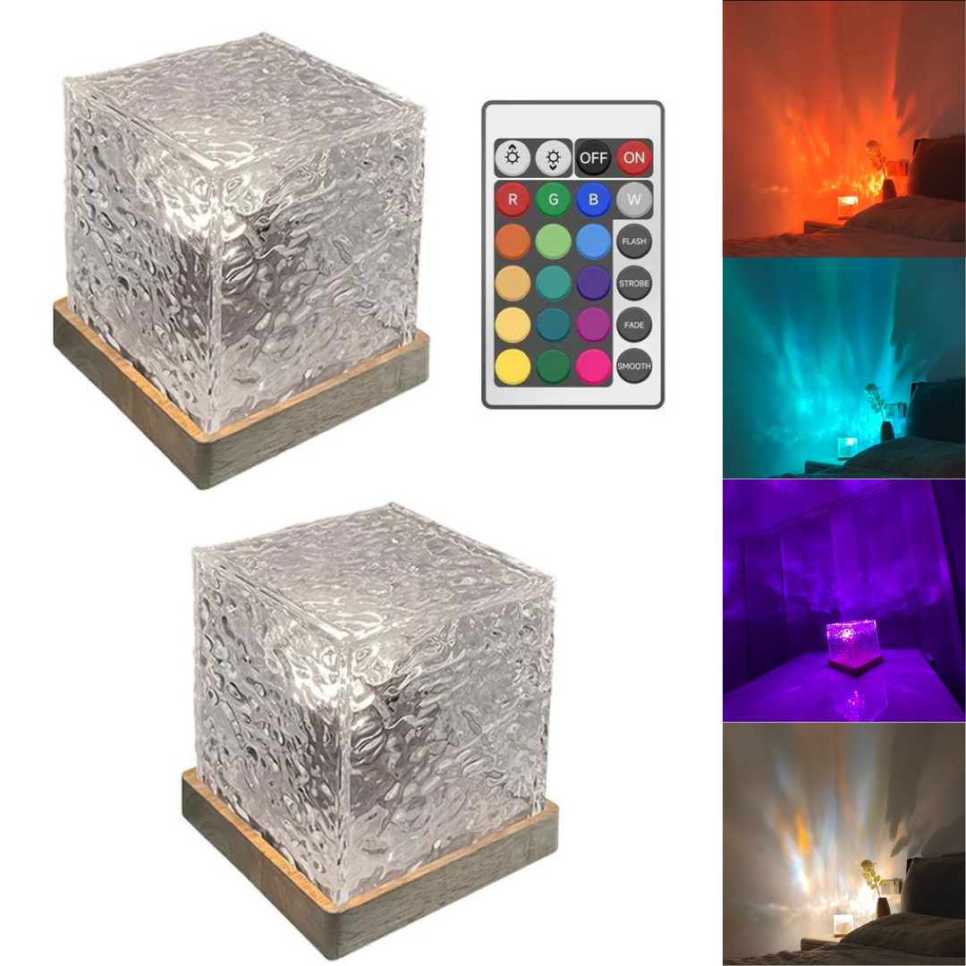 Lampe CubeLight - Éclairage Ambiant avec 12 Couleurs et Commande à Distance